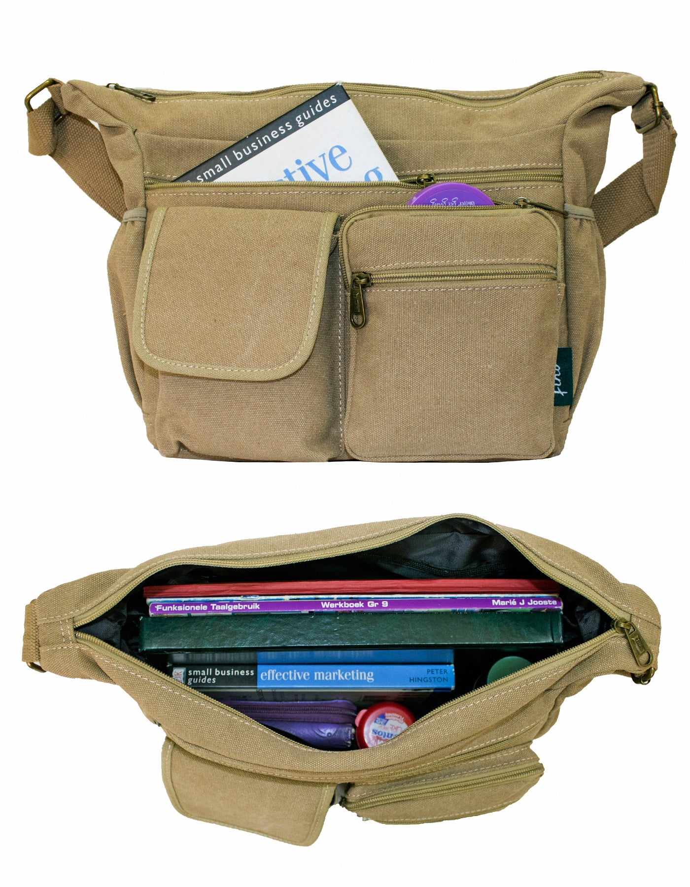 Fino HY-C239 Cotton Canvas Unisex Messenger Crossbody Bag