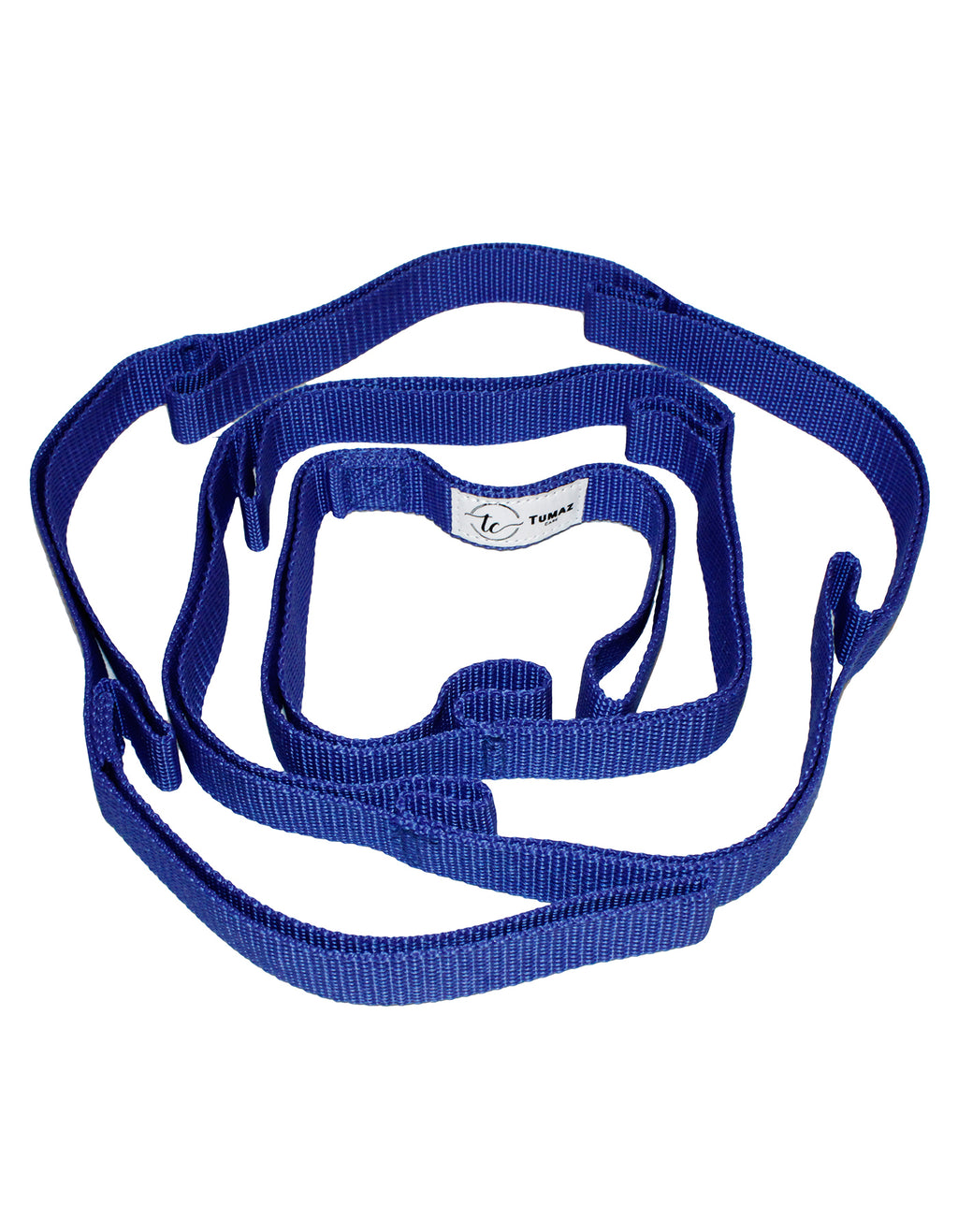 Tumaz Care 8 Loop Non-Elastic Yoga Strap for Stretch Therapy & Flexibility