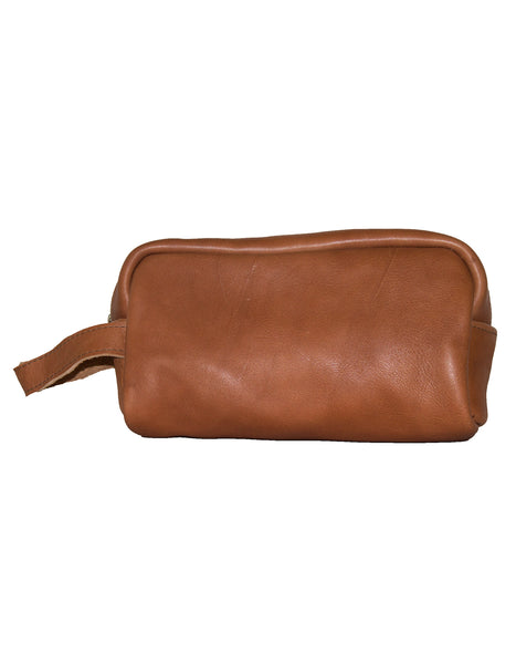 Luvsa LS-AR304 Full Grain Genuine Leather Men's Toiletry Bag