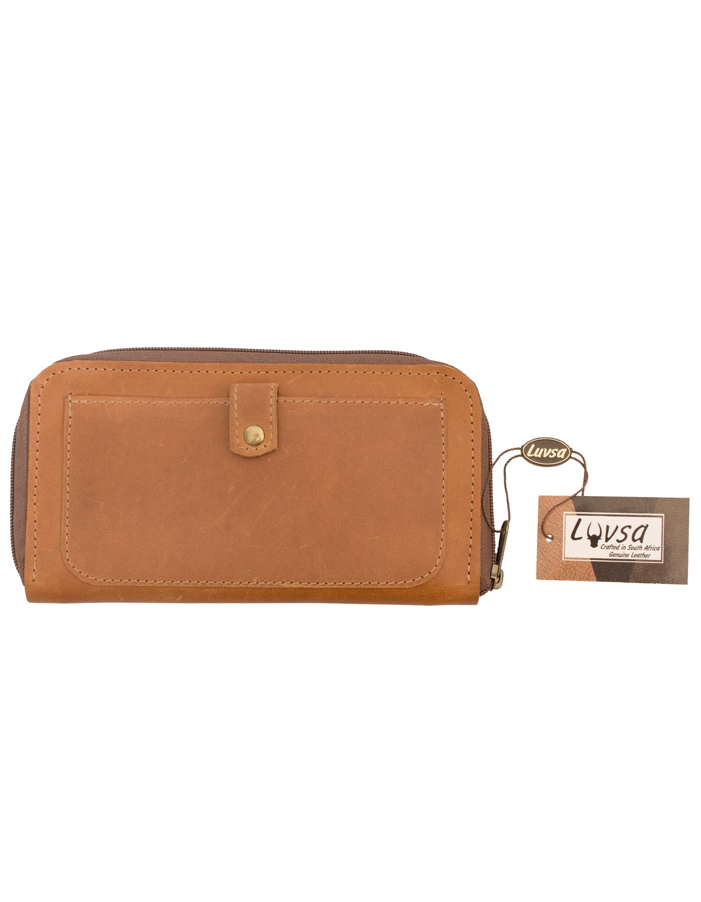 Luvsa LS-FA2401 Full Grain Diesel Leather Travel/ Phone/ Card Holder Wallet
