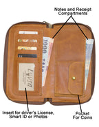 Luvsa LS-FA2401 Full Grain Diesel Leather Travel/ Phone/ Card Holder Wallet