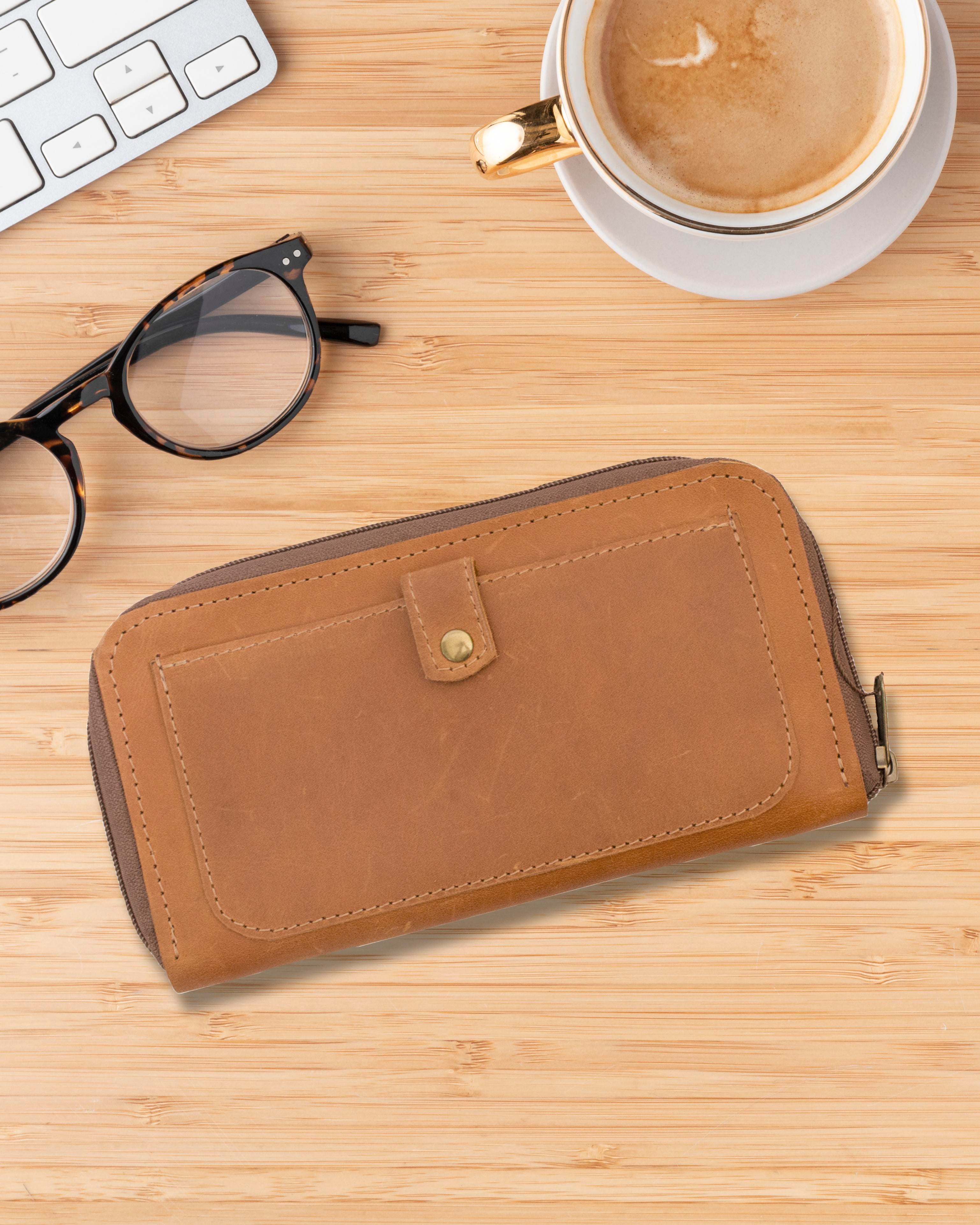 Luvsa LS-FA2401 Full Grain Diesel Leather Travel/ Phone/ Card Holder Wallet