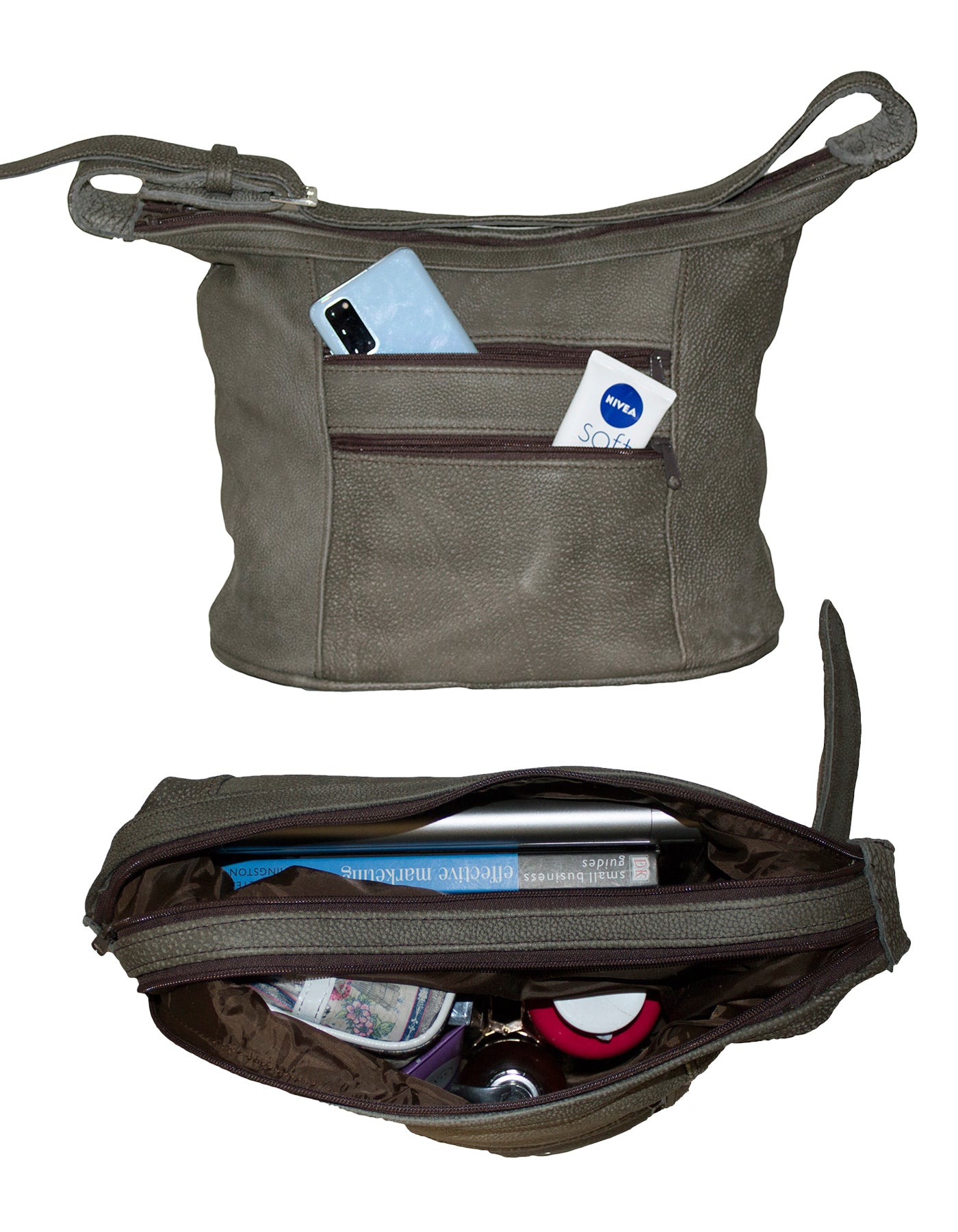 Luvsa LS-TJ106 Classic Genuine Leather Shoulder Bag