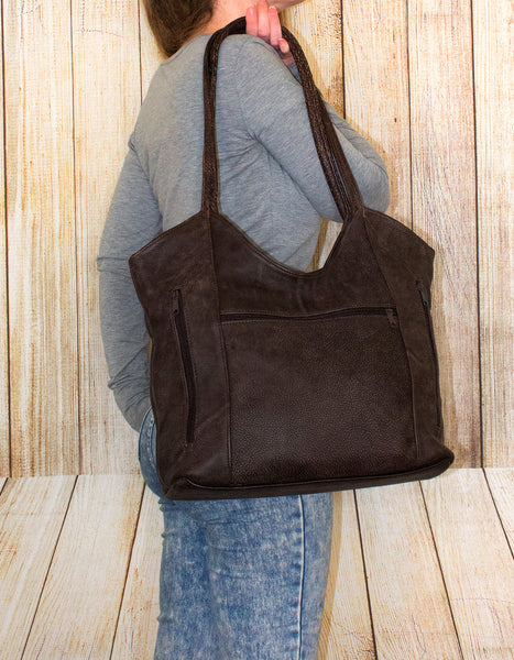 Luvsa LS-TJ108 Genuine Leather Ladies Hand & Shoulder Bag
