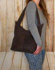 Luvsa LS-TJ113 Unique & Stylish Genuine Leather Hobo Handbag