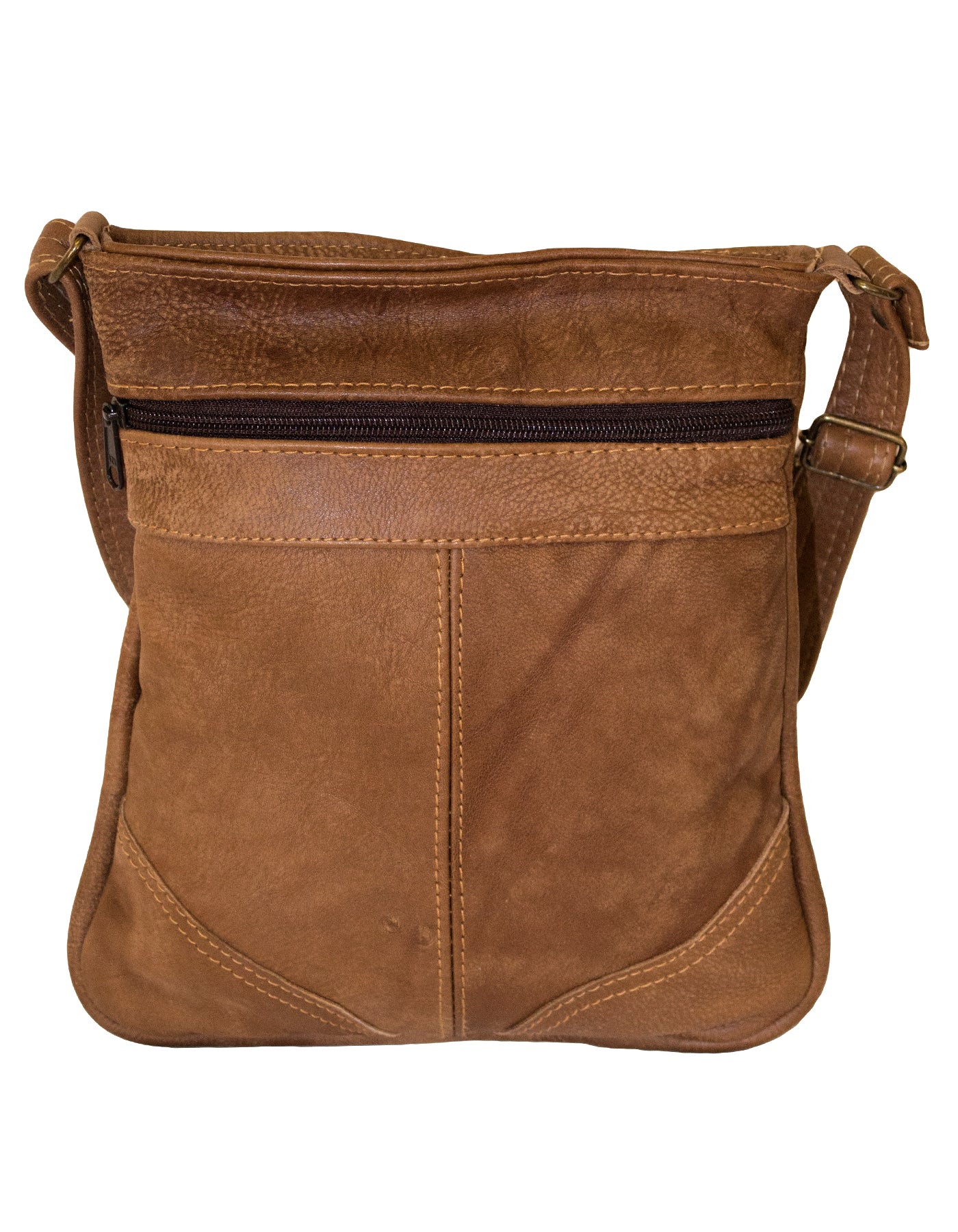 Luvsa LS-TJ119 Full Grain Genuine Leather Everyday Sling Bag