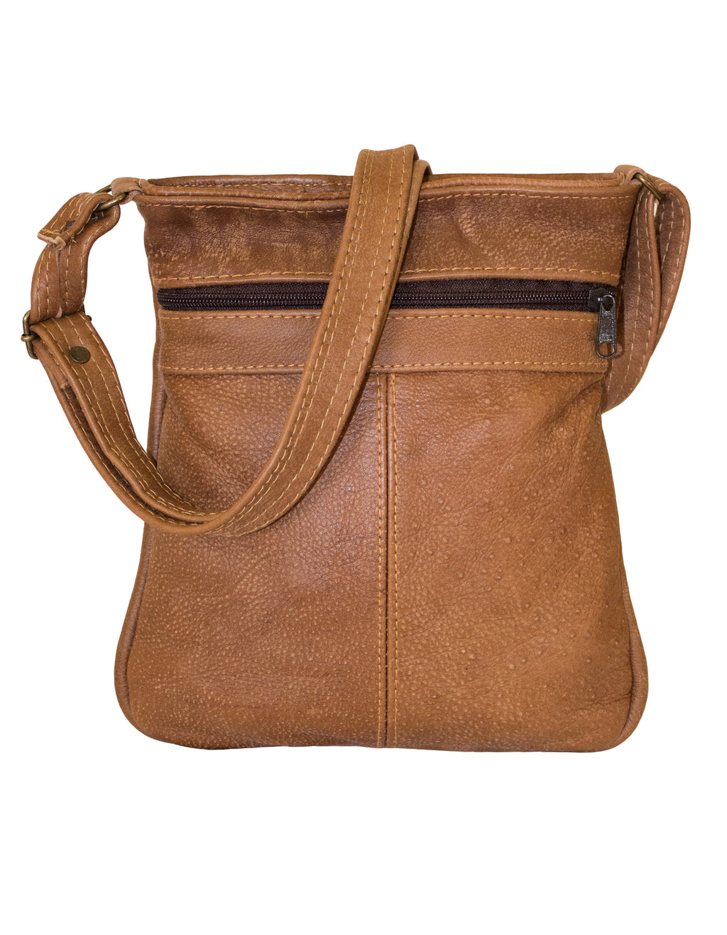 Luvsa LS-TJ119 Full Grain Genuine Leather Everyday Sling Bag