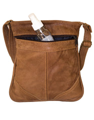 Luvsa LS-TJ119 Full Grain Genuine Leather Everyday Sling Bag