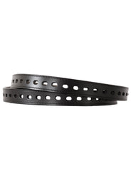 Luvsa LS2022A Women’s Genuine Leather Belt One Size/ Silver Tone Buckle with Box