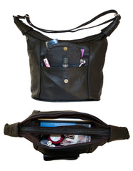 Luvsa LS-AR301 Full Grain Genuine Leather Tote Hand & Shoulder Bag