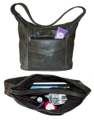 Luvsa LS-AR306 Full Grain Genuine Leather Shoulder Bag