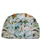 Luvsa LSHJT901 Polycotton & Genuine Leather Straps Weekender/ Overnight Bag