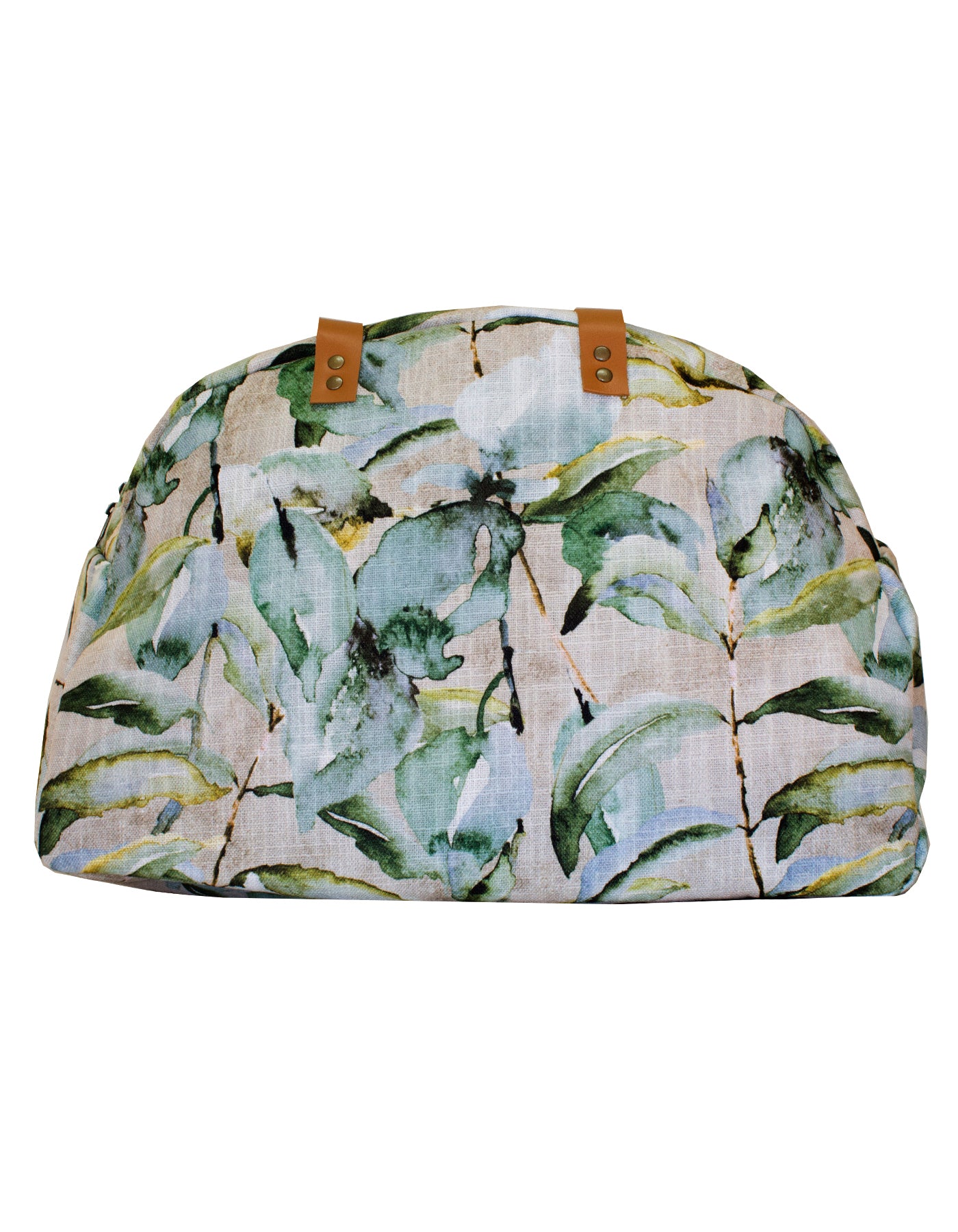 Luvsa LSHJT901 Polycotton & Genuine Leather Straps Weekender/ Overnight Bag