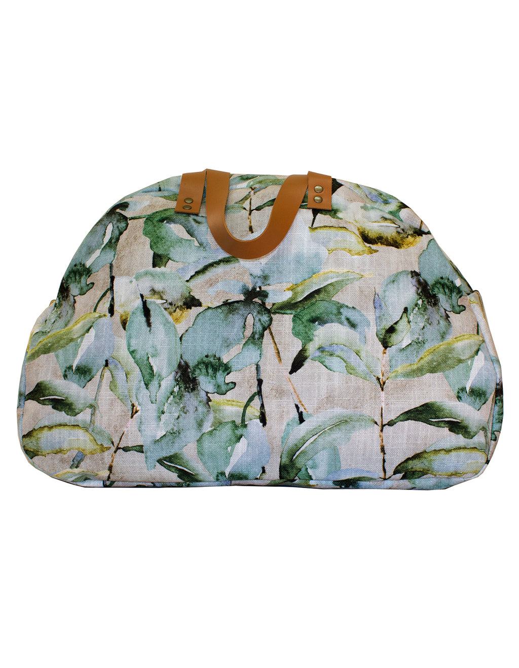 Luvsa LSHJT901 Polycotton & Genuine Leather Straps Weekender/ Overnight Bag