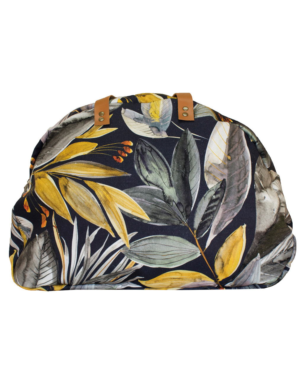 Luvsa LSHJT901 Polycotton & Genuine Leather Straps Weekender/ Overnight Bag