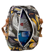 Luvsa LSHJT901 Polycotton & Genuine Leather Straps Weekender/ Overnight Bag