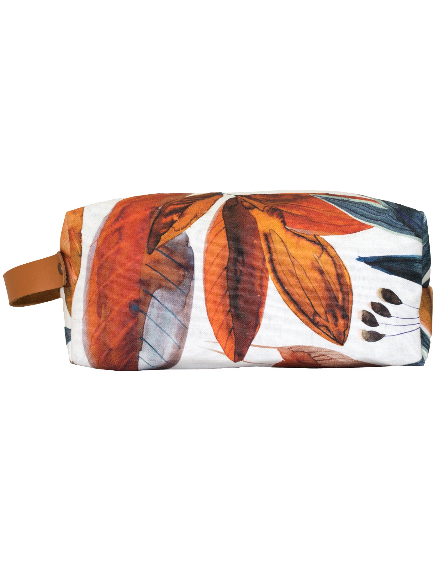 Luvsa LSHJT903C Polycotton Women's Toiletry Bag & Genuine Leather Handle