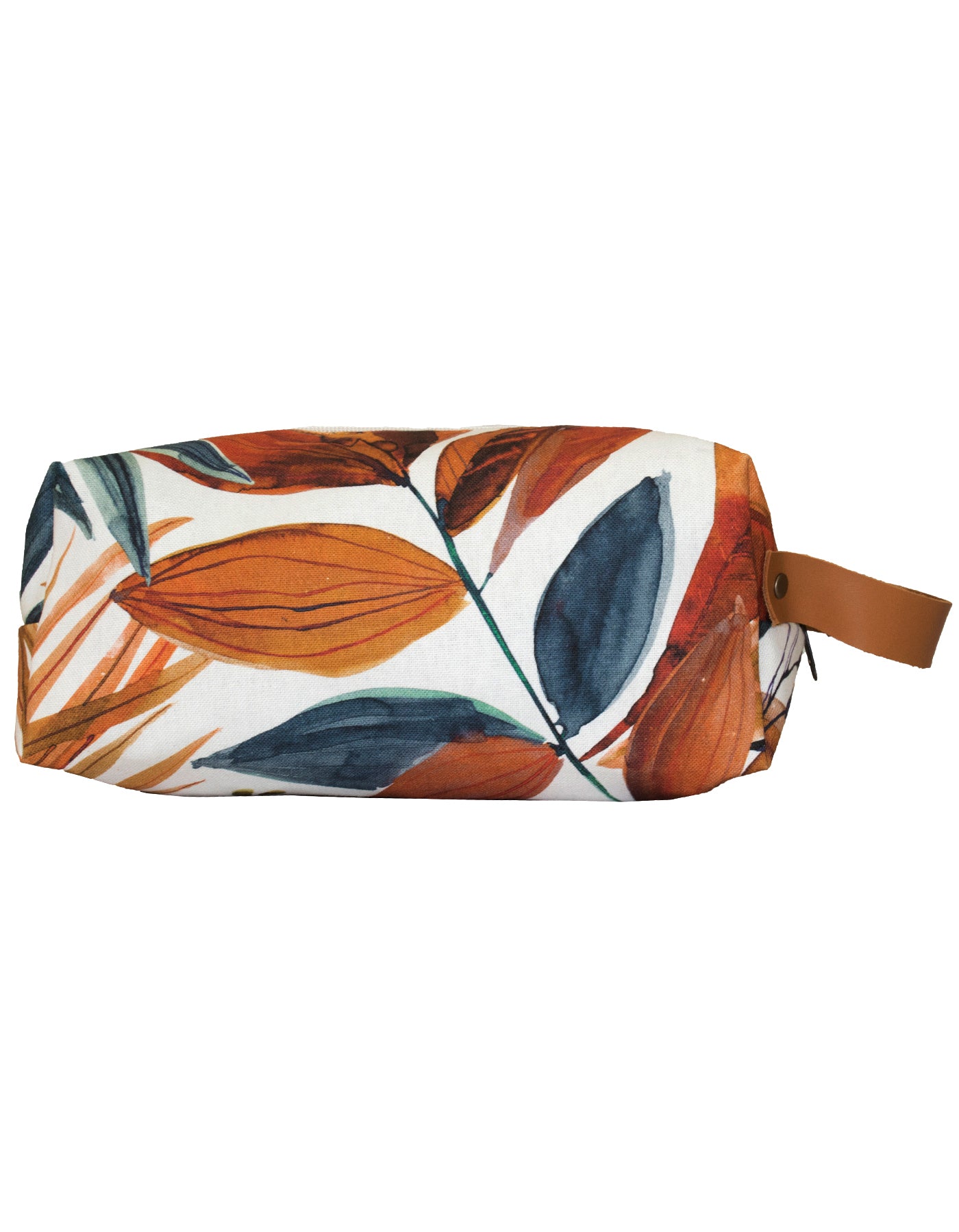 Luvsa LSHJT903C Polycotton Women's Toiletry Bag & Genuine Leather Handle