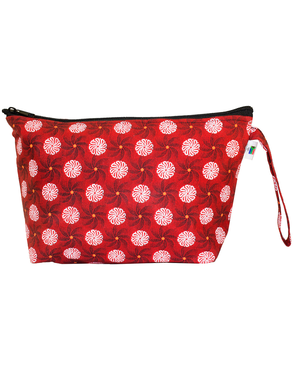 Luvsa LSIOM703 ShweShwe 100% Cotton Unisex Toiletry Bag with Hand Strap