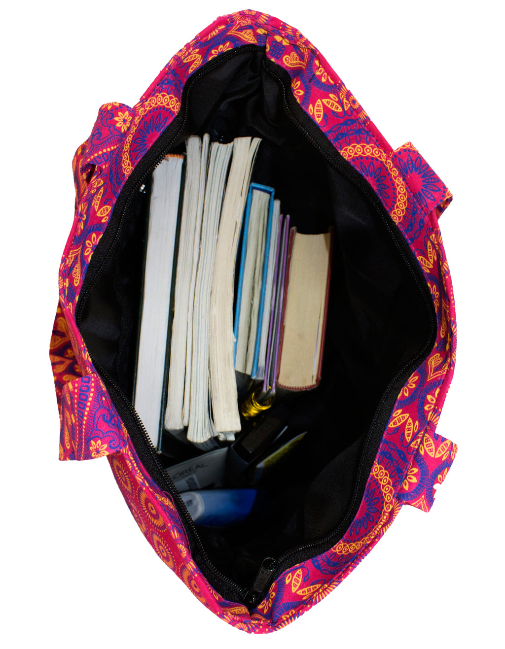 Luvsa LSIOM704 ShweShwe 100% Cotton Women's Shoulder Shopping Bag