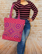 Luvsa LSIOM704 ShweShwe 100% Cotton Women's Shoulder Shopping Bag