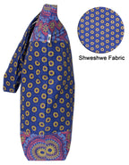 Luvsa LSIOM704 ShweShwe 100% Cotton Women's Shoulder Shopping Bag