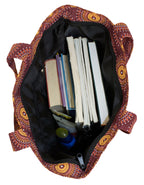 Luvsa LSIOM704 ShweShwe 100% Cotton Women's Shoulder Shopping Bag