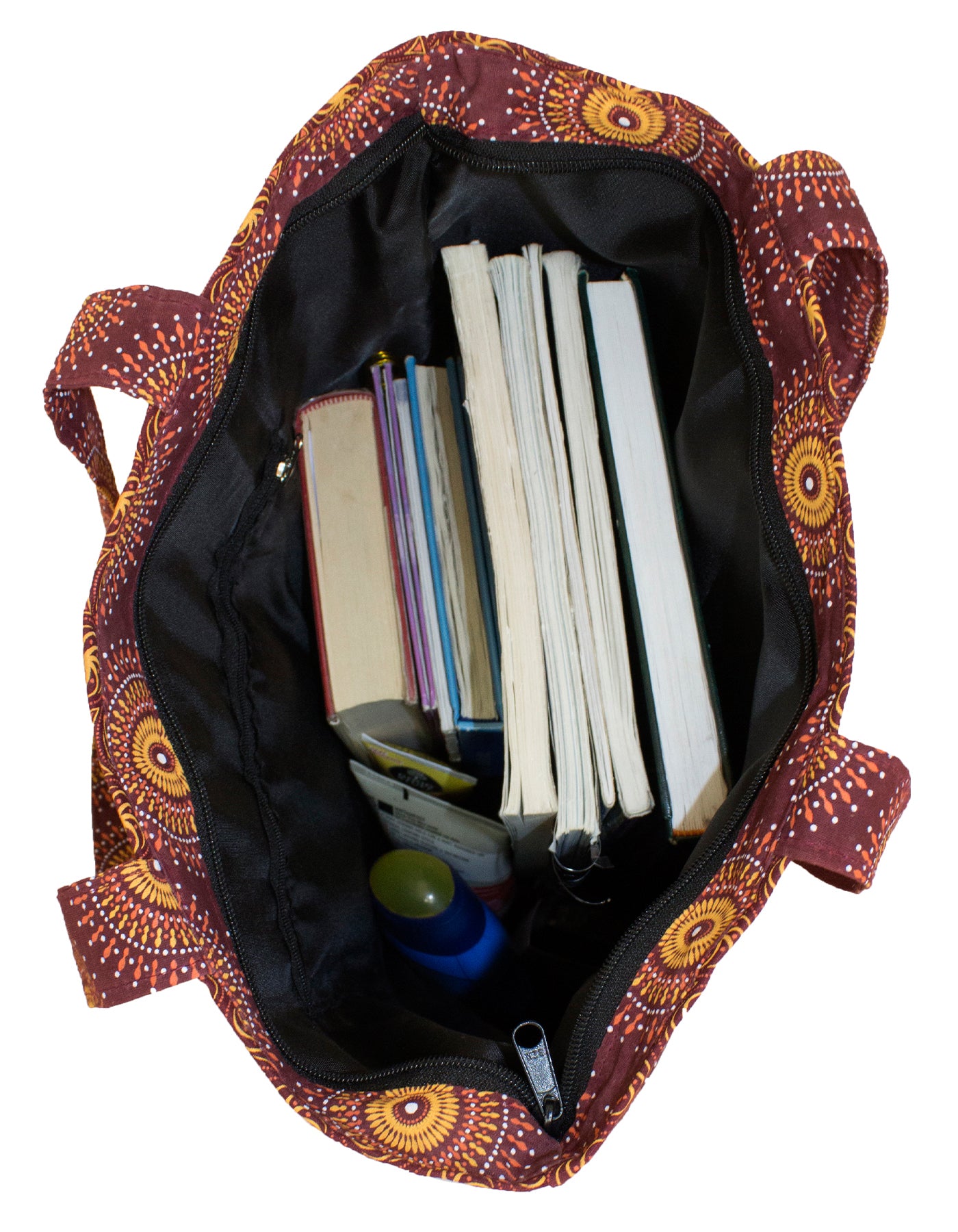 Luvsa LSIOM704 ShweShwe 100% Cotton Women's Shoulder Shopping Bag