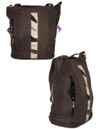 Luvsa LSTJ117 Genuine Leather Buck Skin Tote Bag