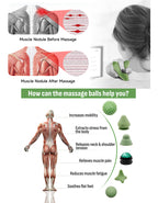 Tumaz Care MAS2501 Setof6 Massage Balls for Trigger Point Therapy & Relief