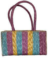 Fino MLB01-246 Multicolor Tote Straw/ Beach and Shopping Bag