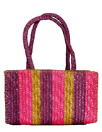 Fino MLB01-246 Multicolor Tote Straw/ Beach and Shopping Bag