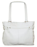 Fino NK-7687 Faux Leather Women's Casual Everyday Shoulder Bag  - White