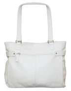 Fino NK-7687 Faux Leather Women's Casual Everyday Shoulder Bag  - White
