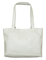 Fino NY-7694 Faux Leather Women's Casual Everyday Shoulder Bag  - White