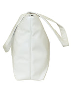 Fino NY-7694 Faux Leather Women's Casual Everyday Shoulder Bag  - White