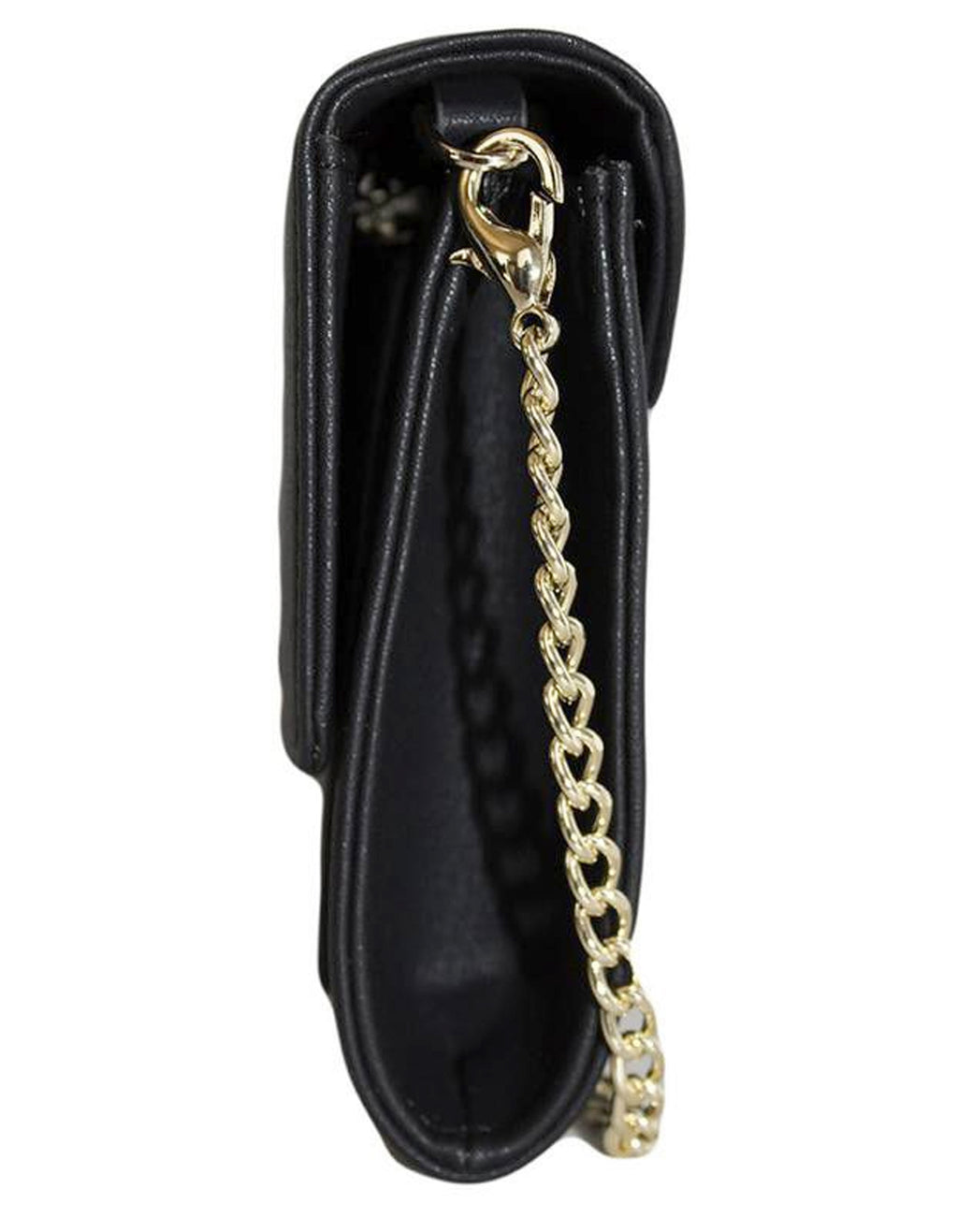 Fino RXE5924BLK Faux Leather 2in1 Clutch Bag with 2 Removable Straps
