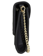 Fino RXE5924BLK Faux Leather 2in1 Clutch Bag with 2 Removable Straps