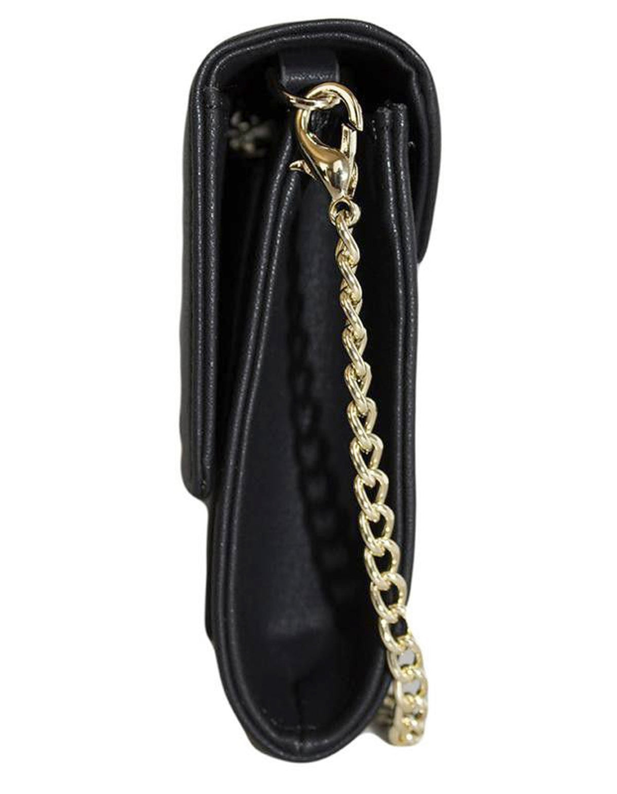 Fino RXE5924BLK Faux Leather 2in1 Clutch Bag with 2 Removable Straps