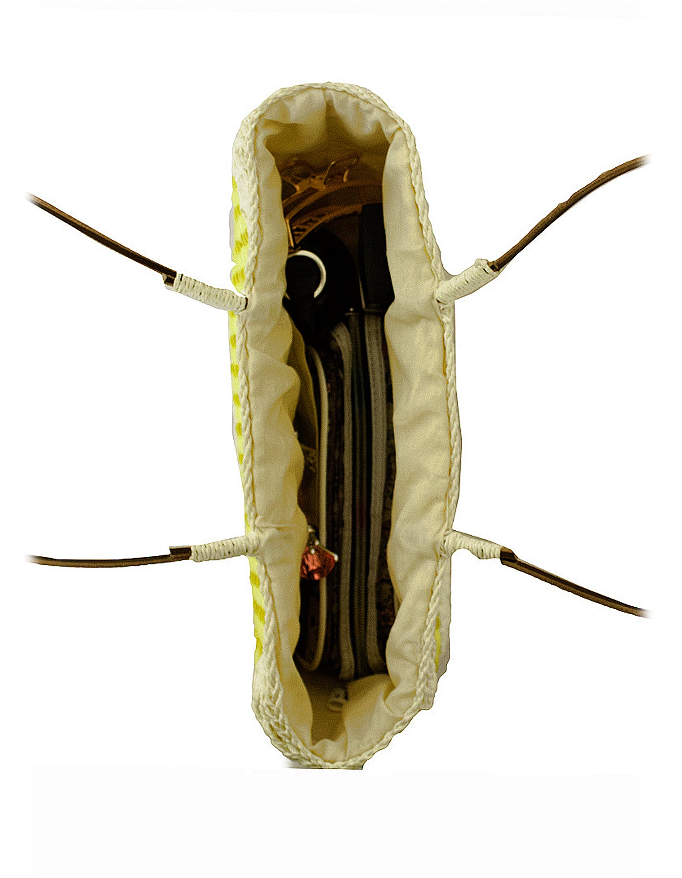 Fino SCM04313 Flower Design Straw /Beach Bag