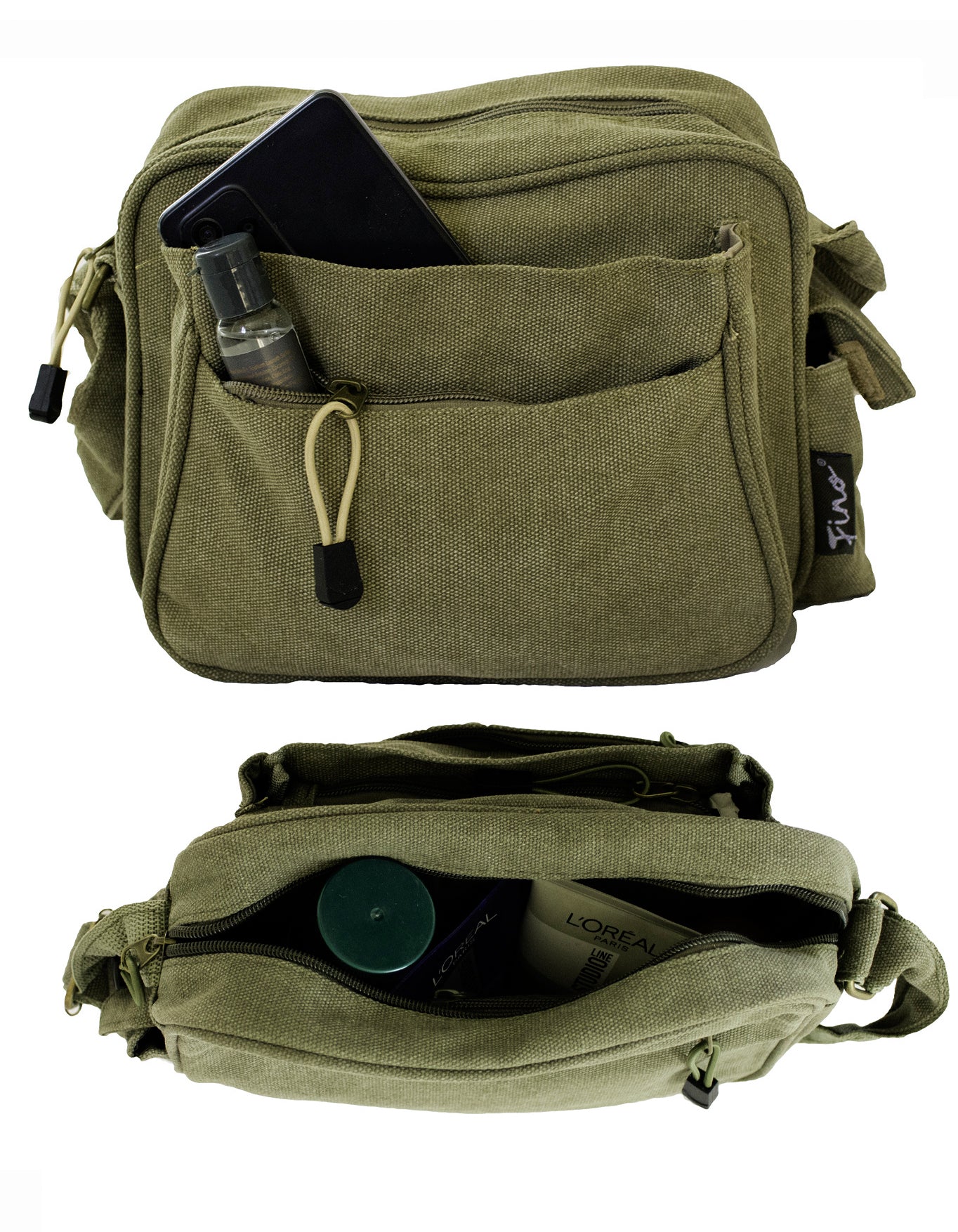 Fino SK-1030 Unisex Canvas Messenger Bag