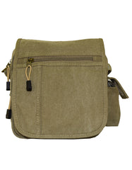 Fino SK-1031 Unisex Multi Pocket Compartment Canvas Crossbody/ Sling Bag