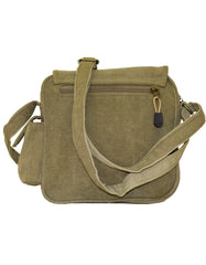 Fino SK-1031 Unisex Multi Pocket Compartment Canvas Crossbody/ Sling Bag