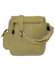 Fino SK-1031 Unisex Multi Pocket Compartment Canvas Crossbody/ Sling Bag