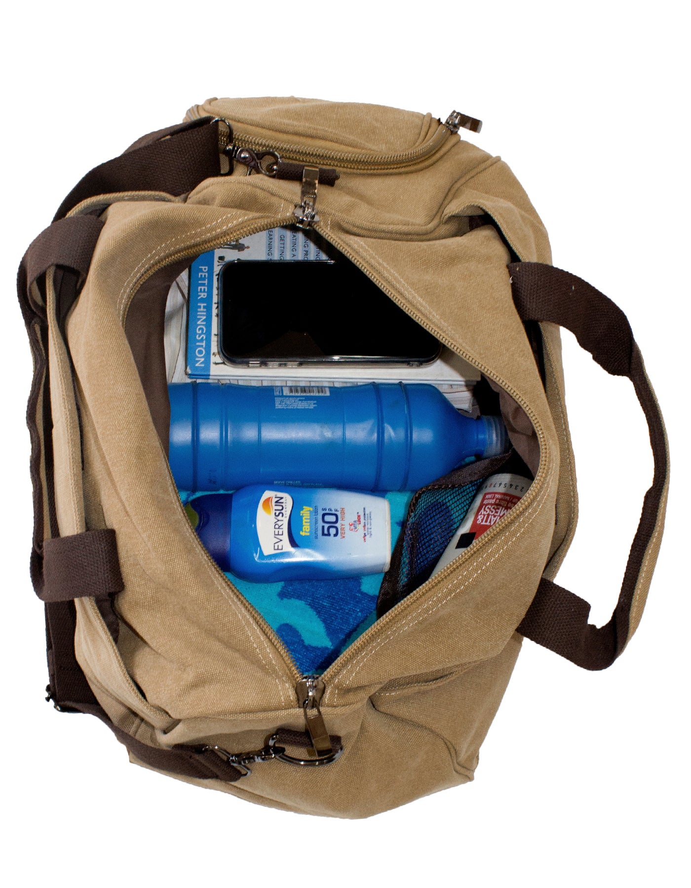 Fino SK-1619 Cotton Canvas Duffel Bag for Overnight & Weekend Luggage