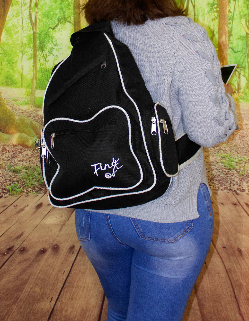 Fino SK-373 Urban Polyester Travel Cross Body Backpack