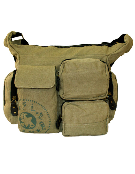 Fino SK-706 Unisex Canvas Messenger/ Shoulder Bag
