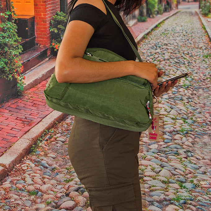 Fino SK-CA7730 Waterproof Ultra-Light Crinkle Nylon Shoulder Bag