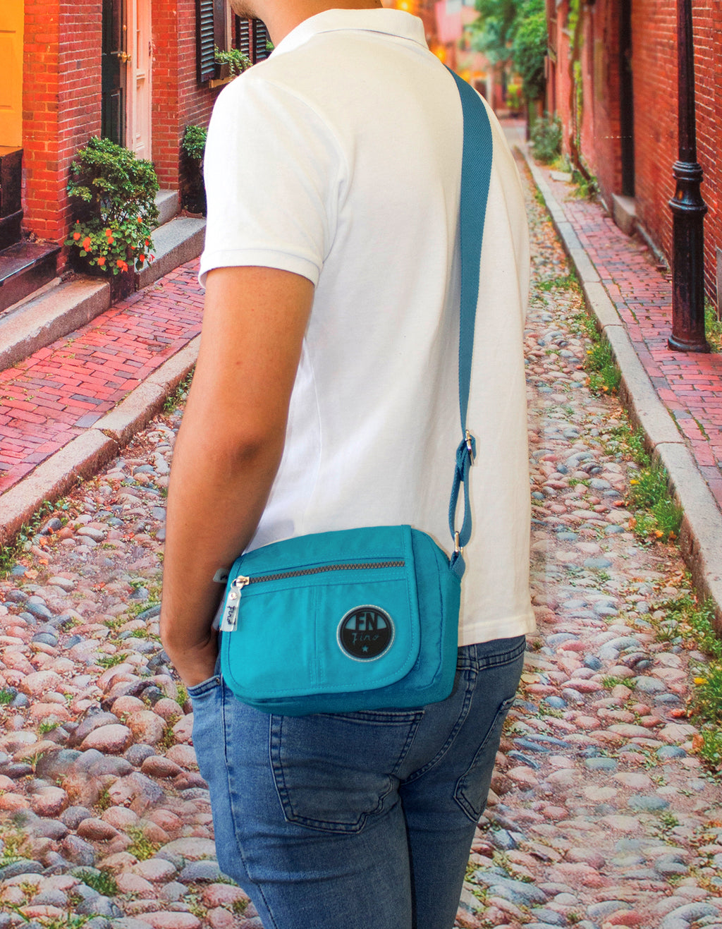 Fino SK-7731 Washed Nylon Lightweight Waterproof Sling Bag