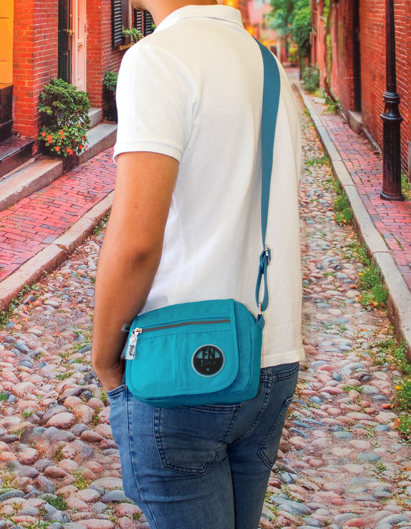 Fino SK-7731 Washed Nylon Lightweight Waterproof Sling Bag